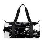 Samurai And Crow Print Gym Bag