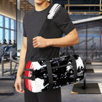 Samurai And Crow Print Gym Bag