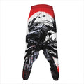 Samurai And Crow Print Hammer Pants