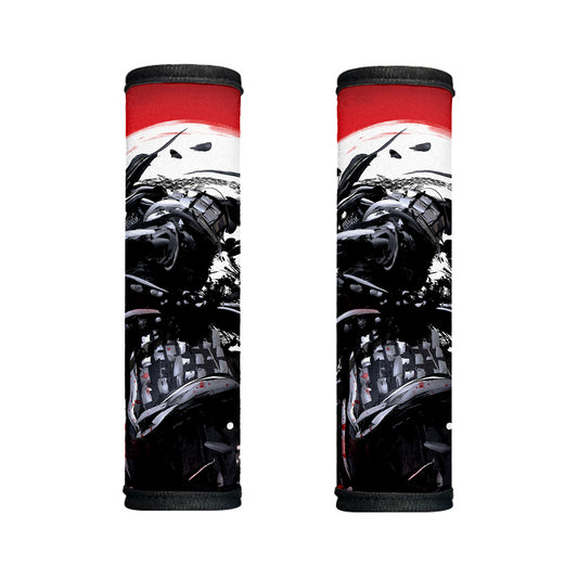 Samurai And Crow Print Handle Covers
