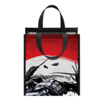 Samurai And Crow Print Insulated Lunch Tote