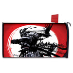 Samurai And Crow Print Mailbox Cover