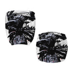 Samurai And Crow Print Office Chair Cover