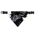 Samurai And Crow Print Over The Collar Dog Bandana