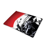 Samurai And Crow Print Pet Cooling Mat Cover