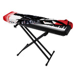 Samurai And Crow Print Piano Keyboard Cover