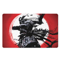 Samurai And Crow Print Polyester Doormat
