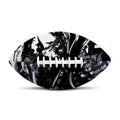 Samurai And Crow Print Rugby Ball