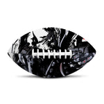 Samurai And Crow Print Rugby Ball