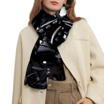 Samurai And Crow Print Scarf