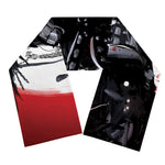 Samurai And Crow Print Scarf