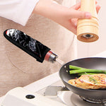 Samurai And Crow Print Skillet Handle Cover