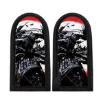 Samurai And Crow Print Skillet Handle Cover