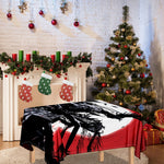 Samurai And Crow Print Tablecloth