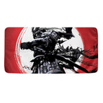 Samurai And Crow Print Towel