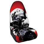 Samurai And Crow Print Waterproof Car Seat Cover