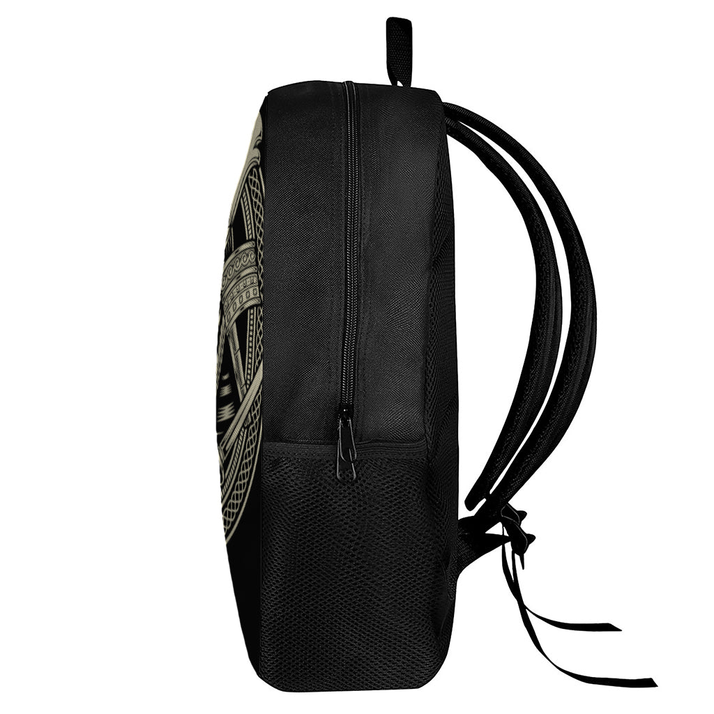 Samurai Warrior Mask Print 17 Inch Backpack