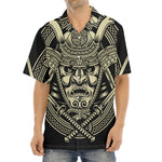 Samurai Warrior Mask Print Aloha Shirt