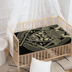 Samurai Warrior Mask Print Baby Crib Sheet