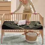 Samurai Warrior Mask Print Baby Crib Sheet