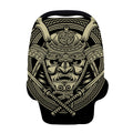 Samurai Warrior Mask Print Baby Seat Cover
