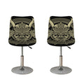 Samurai Warrior Mask Print Bar Stool Covers