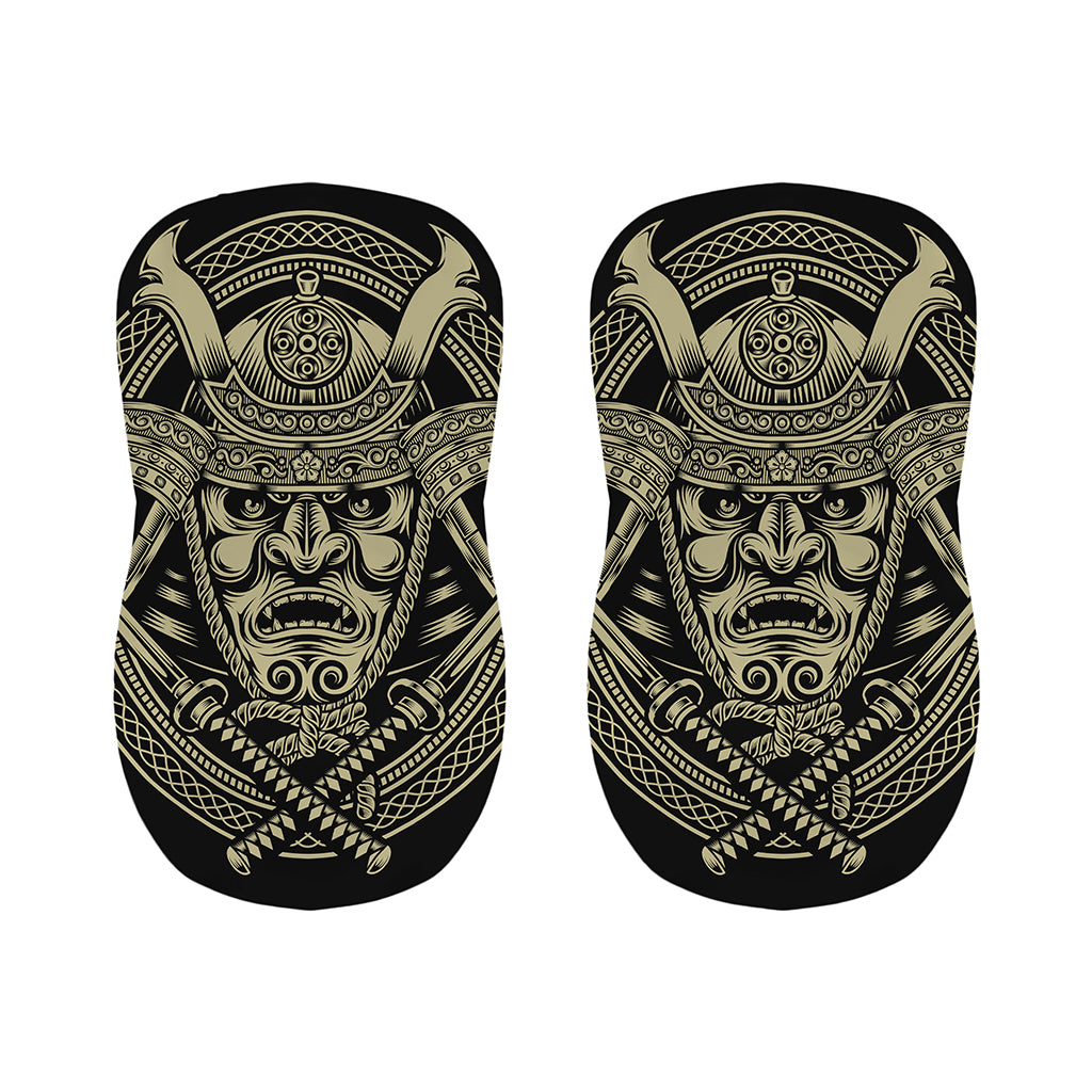 Samurai Warrior Mask Print Bar Stool Covers