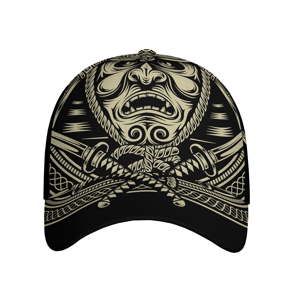 Samurai Warrior Mask Print Baseball Cap