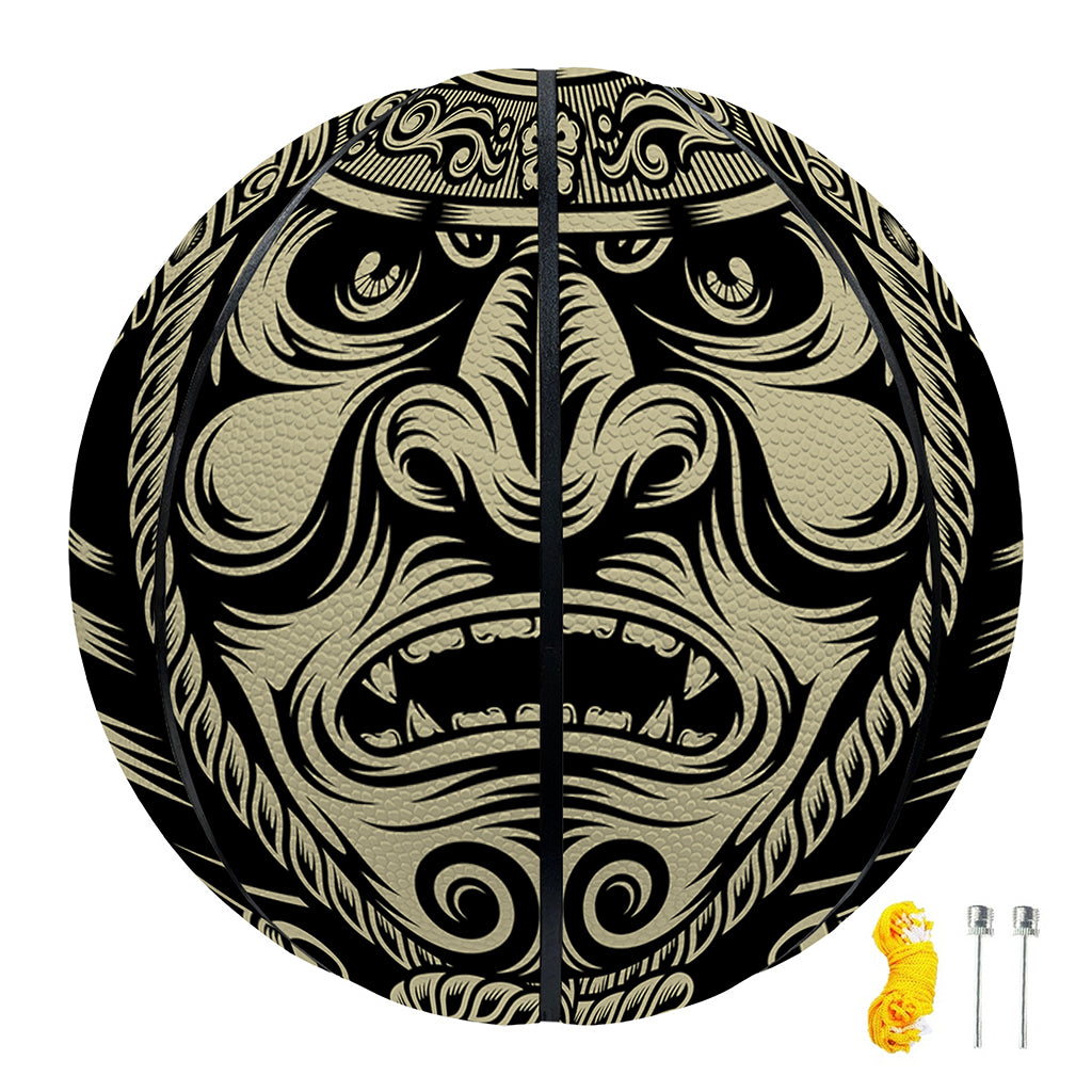 Samurai Warrior Mask Print Basketball