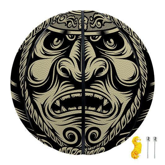 Samurai Warrior Mask Print Basketball