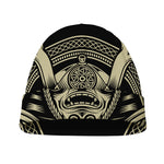 Samurai Warrior Mask Print Beanie