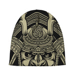 Samurai Warrior Mask Print Beanie
