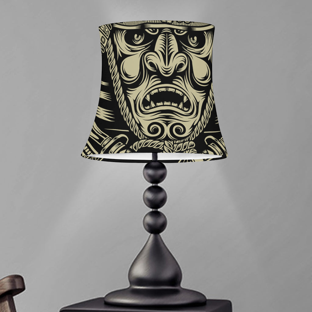 Samurai Warrior Mask Print Bell Lamp Shade
