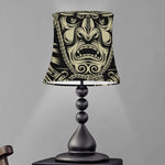 Samurai Warrior Mask Print Bell Lamp Shade