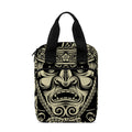 Samurai Warrior Mask Print Bible Tote Bag