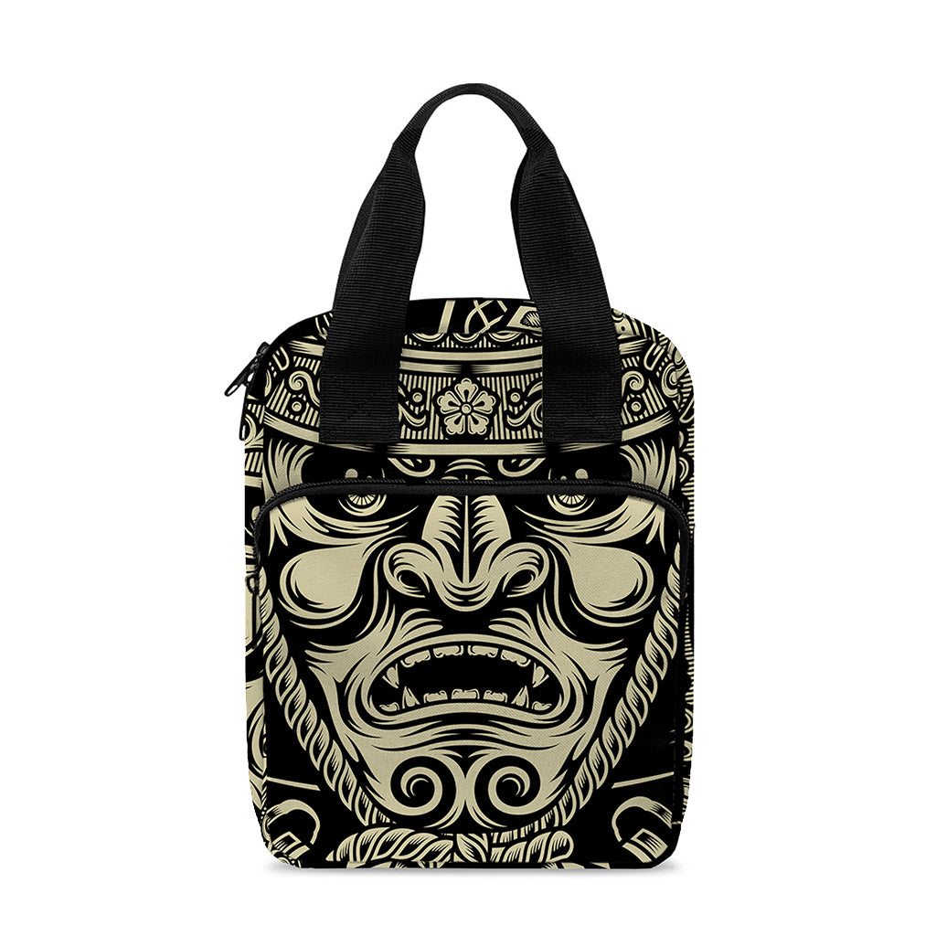 Samurai Warrior Mask Print Bible Tote Bag