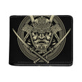 Samurai Warrior Mask Print Bifold Wallet