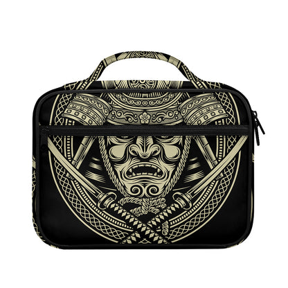 Samurai Warrior Mask Print Briefcase Bible Bag