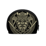 Samurai Warrior Mask Print Coin Purse