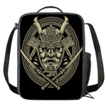 Samurai Warrior Mask Print Crossbody Lunch Bag