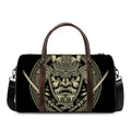 Samurai Warrior Mask Print Duffel Bag