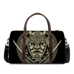 Samurai Warrior Mask Print Duffle Bag