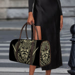 Samurai Warrior Mask Print Duffle Bag