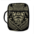 Samurai Warrior Mask Print Front Pocket Bible Bag