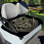 Samurai Warrior Mask Print Golf Cart Seat Cover