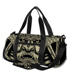 Samurai Warrior Mask Print Gym Bag