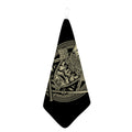 Samurai Warrior Mask Print Hand Towel