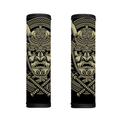 Samurai Warrior Mask Print Handle Covers