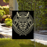 Samurai Warrior Mask Print House Flag