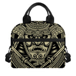 Samurai Warrior Mask Print Insulated Lunch Bag